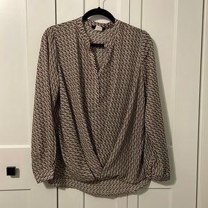 Long sleeve dress top size M